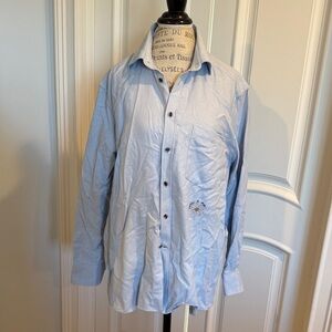 Free People Light Blue Button Down Shirt
